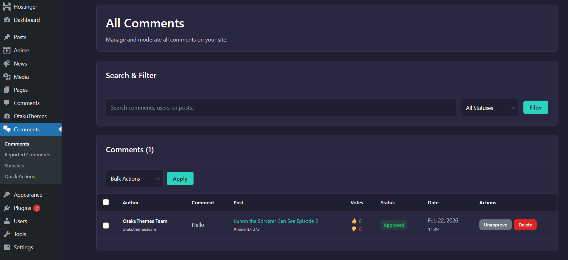 Comments — All Comments