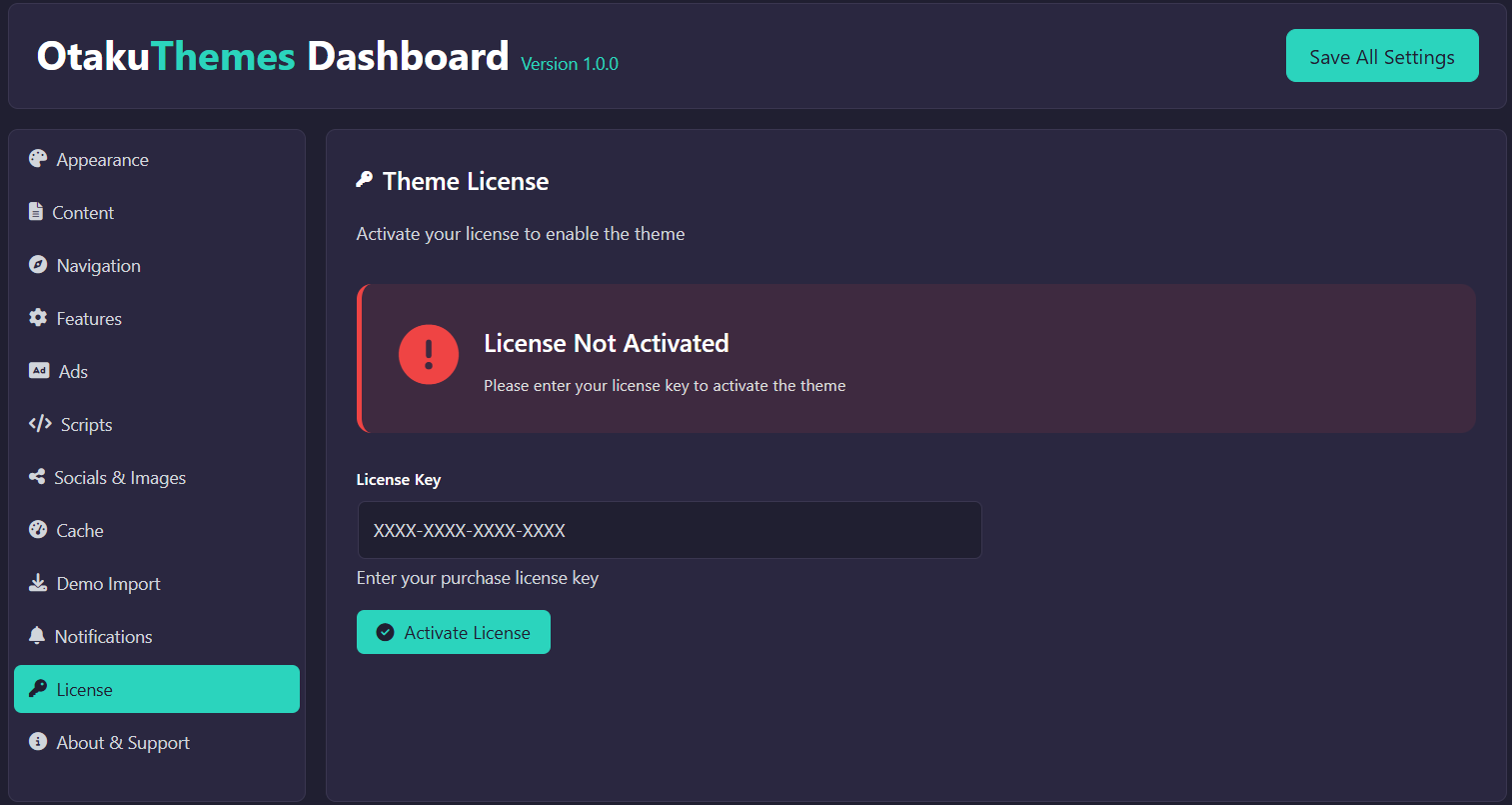 License — Inactive