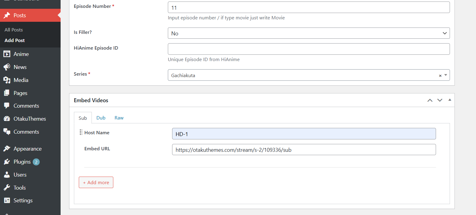 Episode — Embed Videos